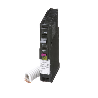 Square D 15 Amp 120 Volt 1 Pole Dual Function Circuit Breaker Plug-In QO Frame
