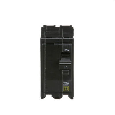 Square D 10 Amp 120/240V 2 Pole Plug-In Circuit Breaker QO Series