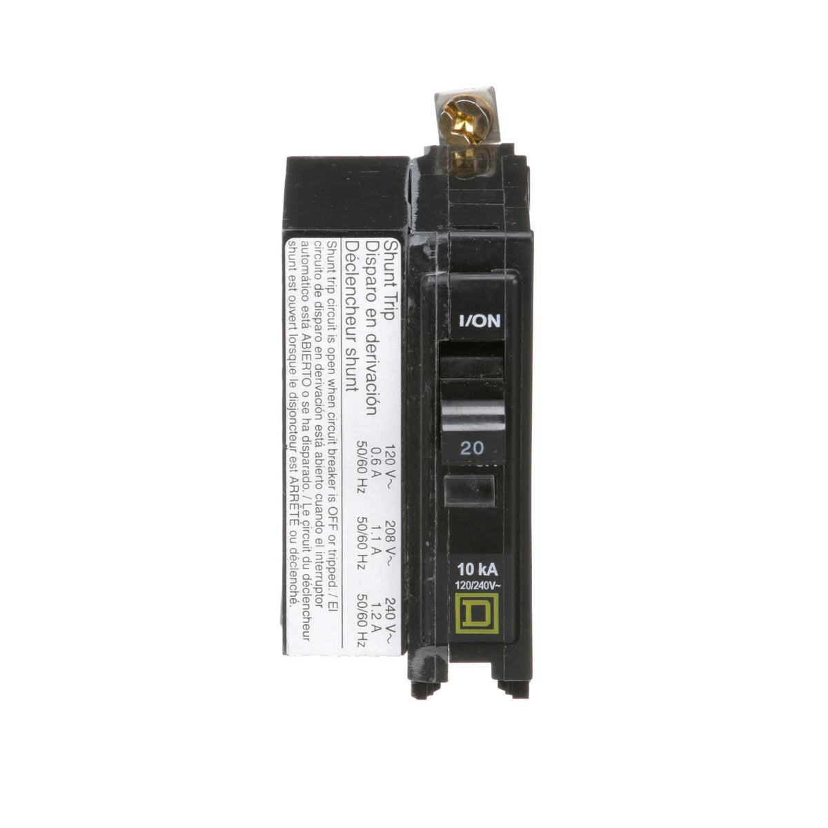Square D 20A 120/240V 1 Pole Bolt-On Circuit Breaker QOB Series