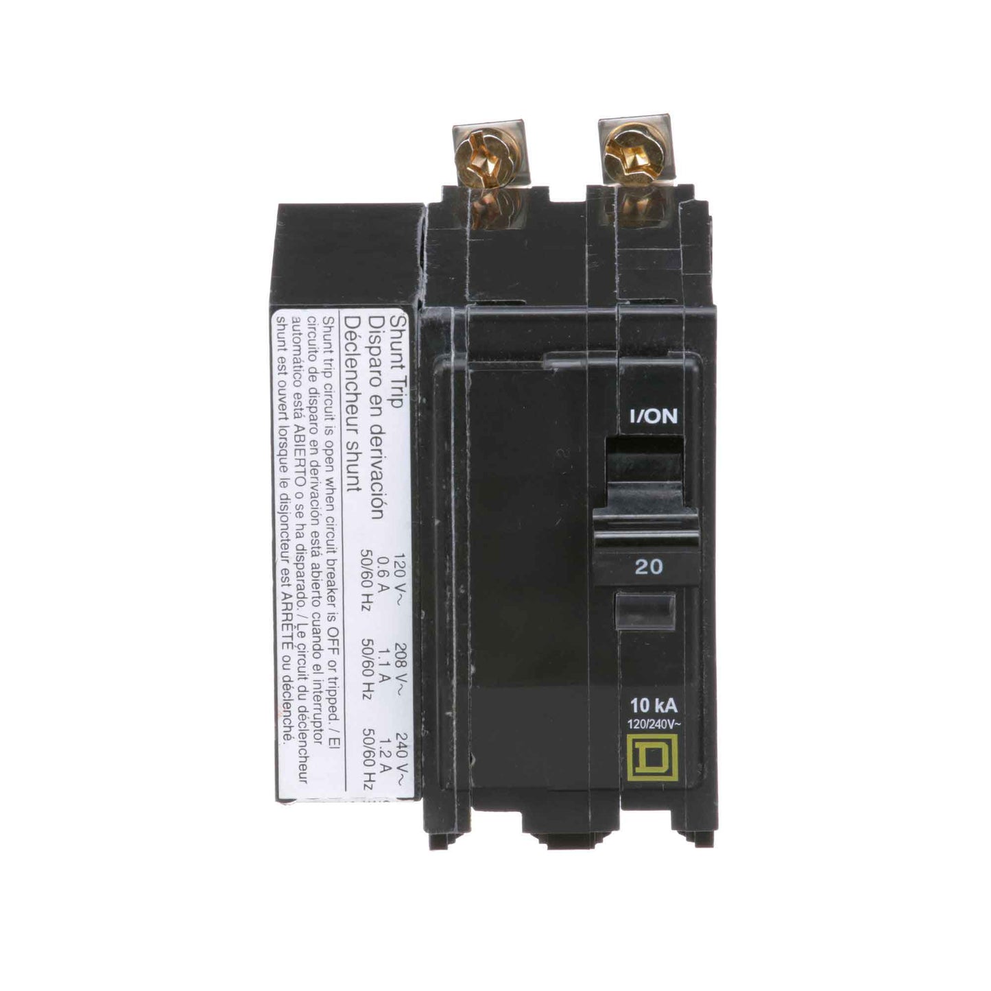 Square D 20 Amp 120/240V 2 Pole Bolt-On Circuit Breaker QO Series