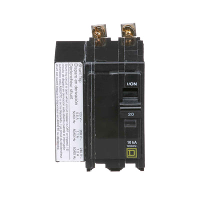 Square D 20 Amp 120/240V 2 Pole Bolt-On Circuit Breaker QO Series