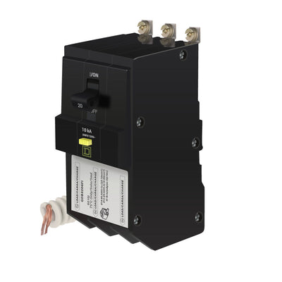 Square D 20 Amp 3 Pole Ground Fault Circuit Breaker 208Y/120V AC Bolt-On 10kA Interrupting Rating
