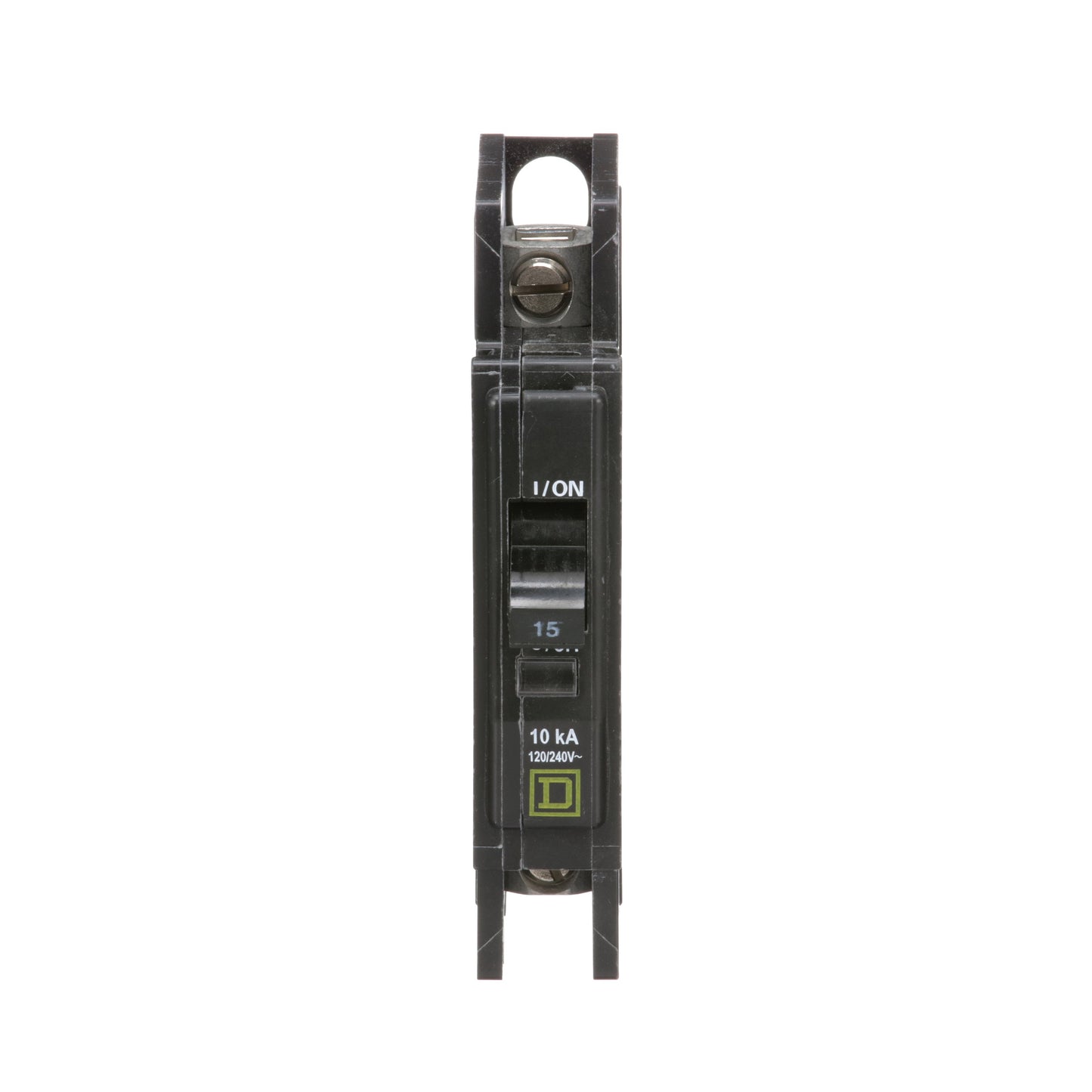 Square D 15 Amp 1 Pole 120/240VAC Thermal Magnetic Circuit Breaker QOU Frame