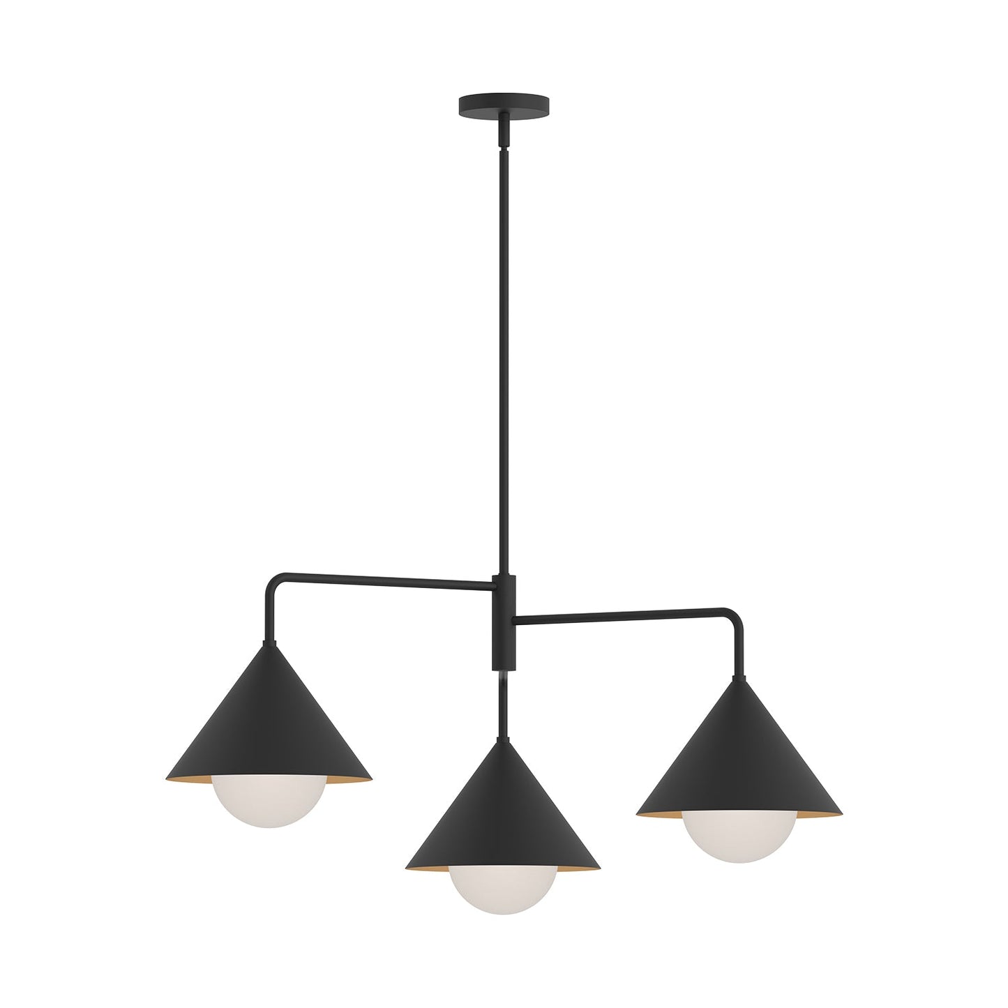Alora Mood Remy matte black chandelier CH485245MBOP