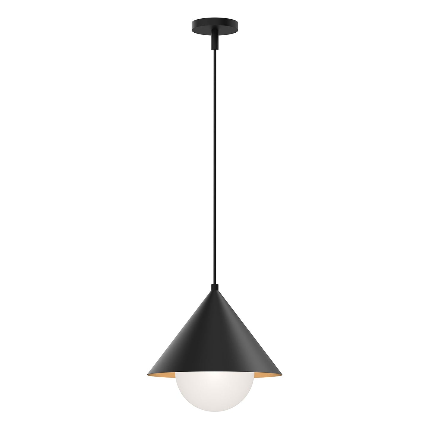 Alora Mood Remy matte black pendant PD485214MBOP