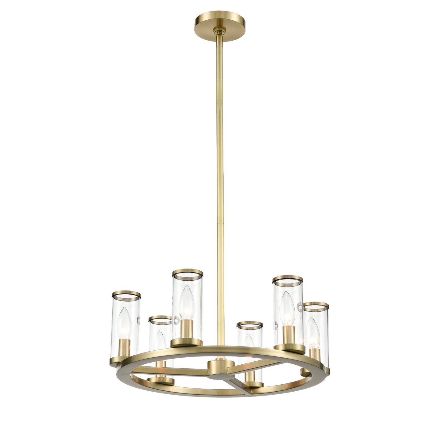 Alora Revolve clear glass chandelier CH309006NBCG