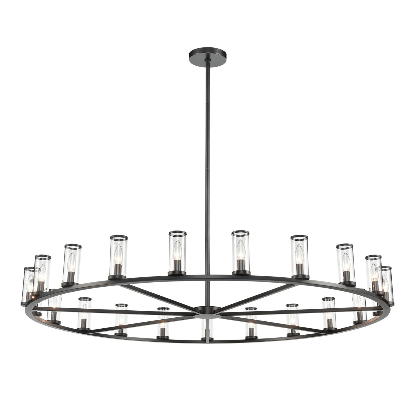 Alora Revolve clear glass chandelier CH309021UBCG