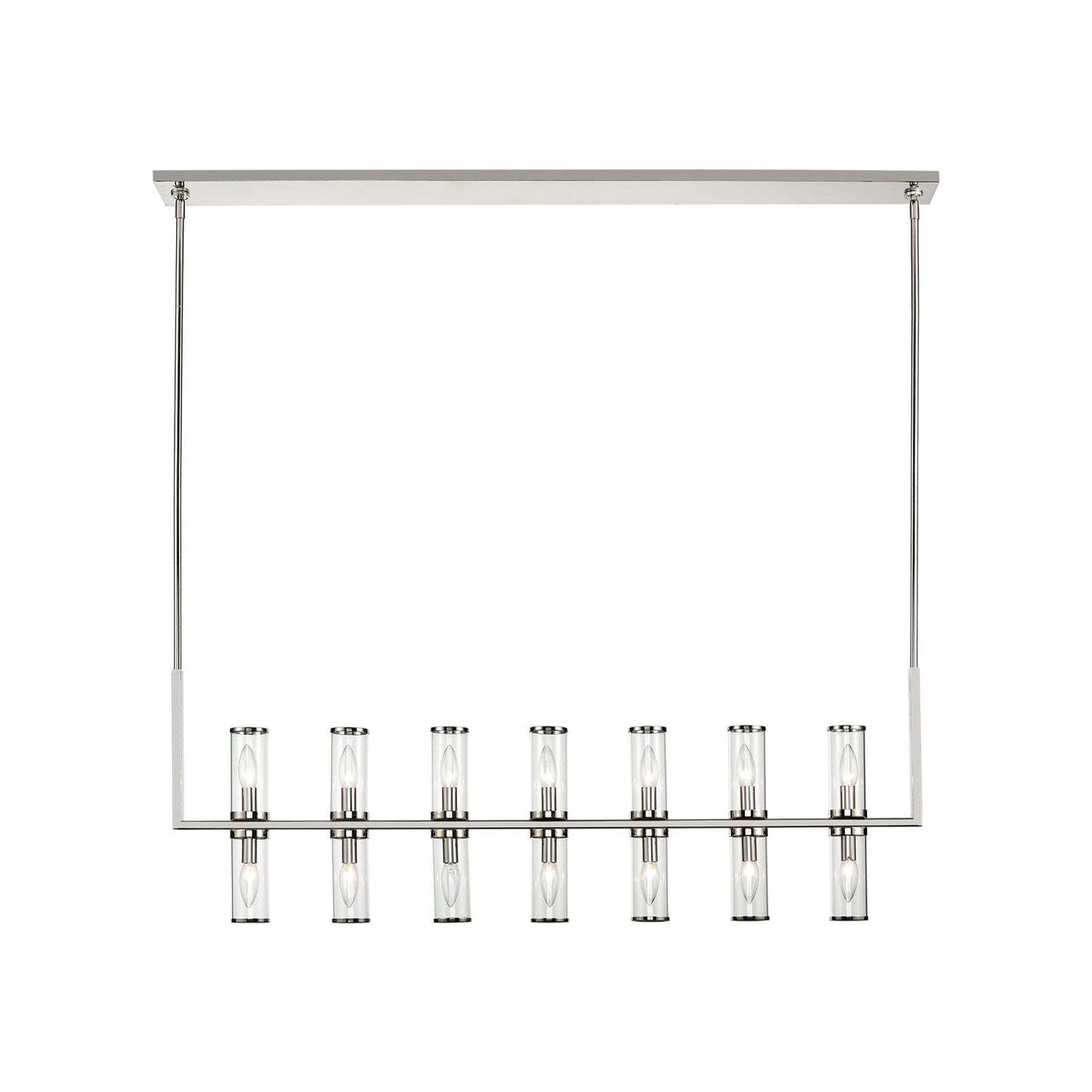 Alora Revolve clear glass linear pendant LP309077PNCG