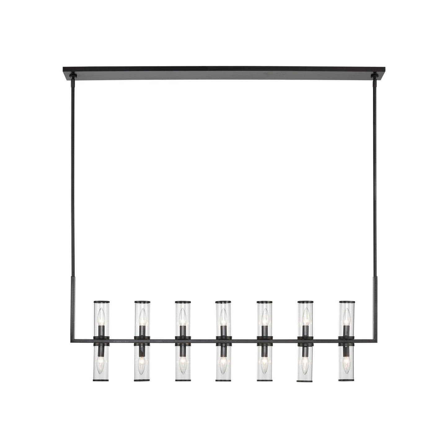 Alora Revolve clear glass linear pendant LP309077UBCG