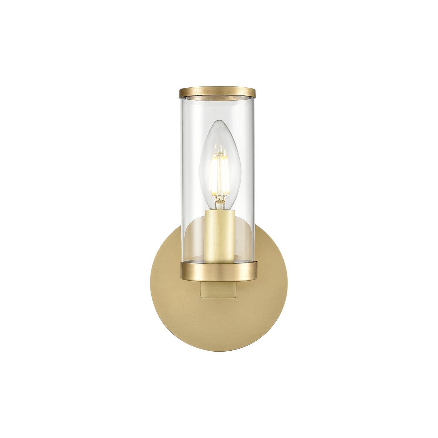 Alora Revolve clear glass vanity light WV309001NBCG