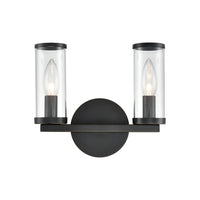 Alora Revolve clear glass vanity light WV309022UBCG