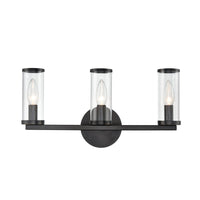Alora Revolve clear glass vanity light WV309033UBCG