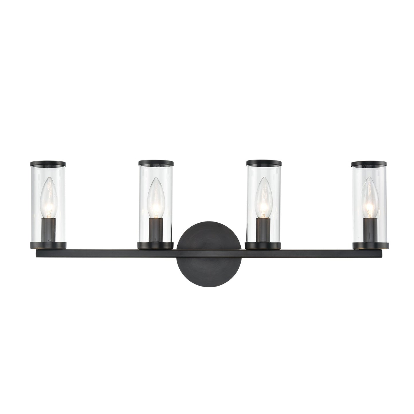 Alora Revolve clear glass vanity light WV309044UBCG