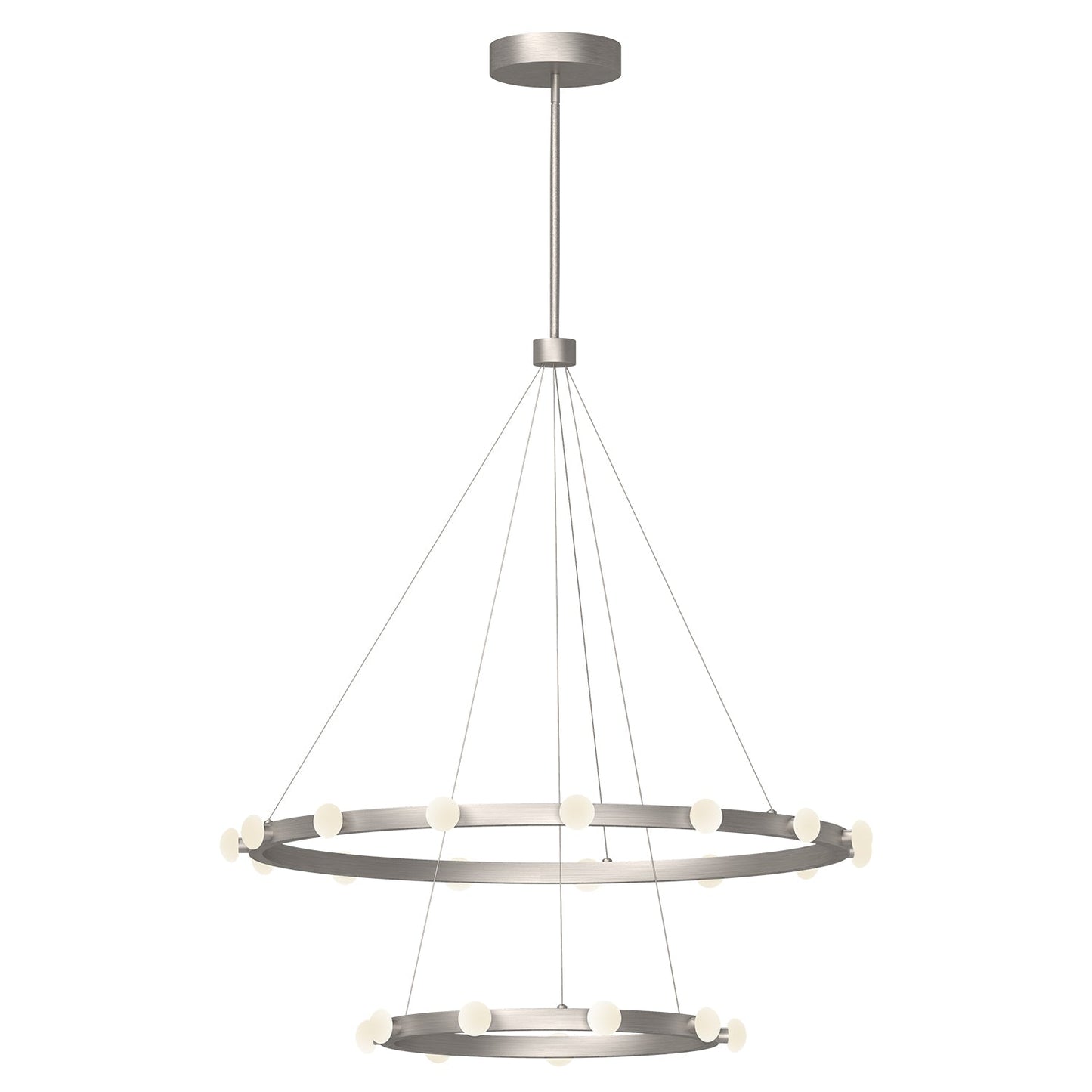 Kuzco Rezz brushed nickel chandelier CH63436-BN