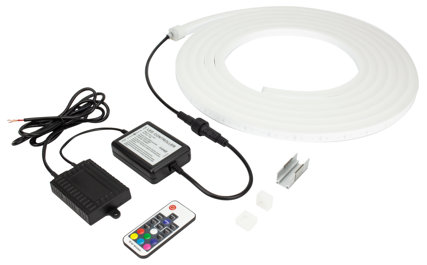 NeonFlex Lateral Bend 12V AC RGBW 6m Kit - American Lighting RF-NFL-RGBW-12VAC-6MKIT