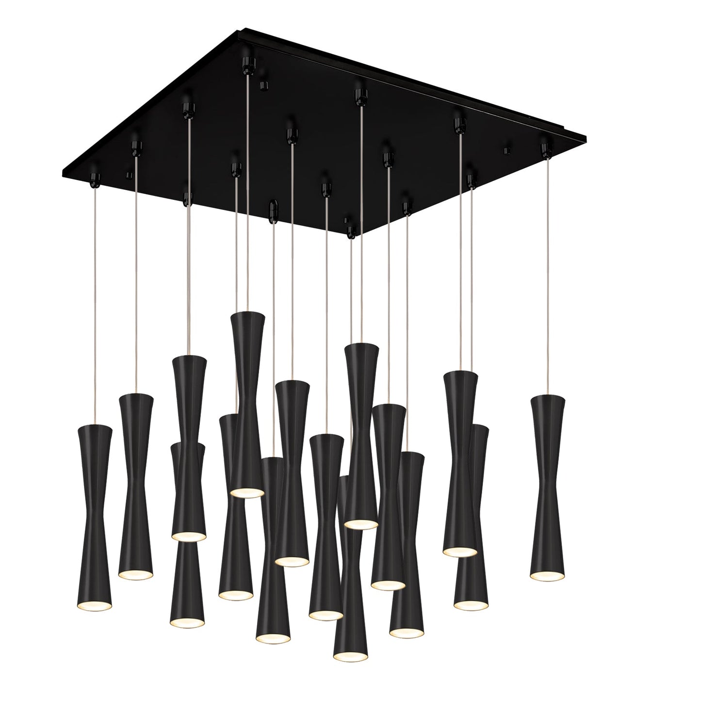 Kuzco Robson black multi-pendant MP42502BK-16