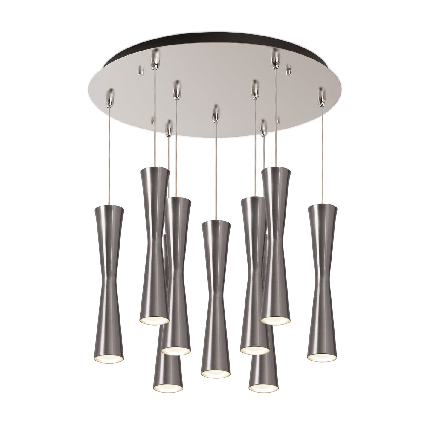 Kuzco Robson brushed nickel multi-pendant MP42502BN-09