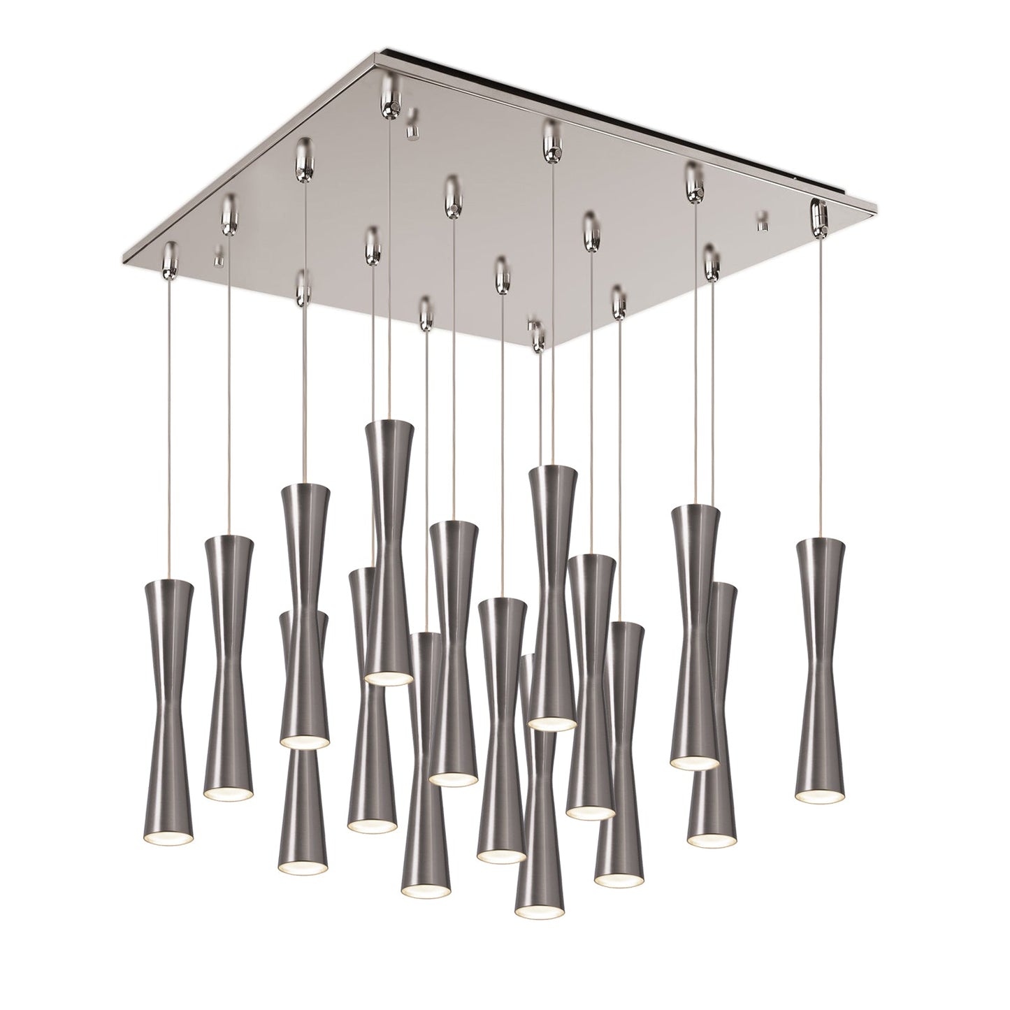 Kuzco Robson brushed nickel multi-pendant MP42502BN-16