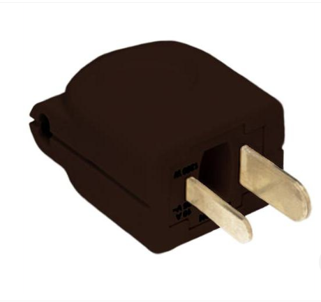 Lutron 10 A tamper-resistant duplex receptacle in Brown
