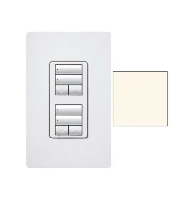 Lutron seeTouch keypad in Biscuit
