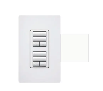 Lutron seeTouch keypad in Snow White