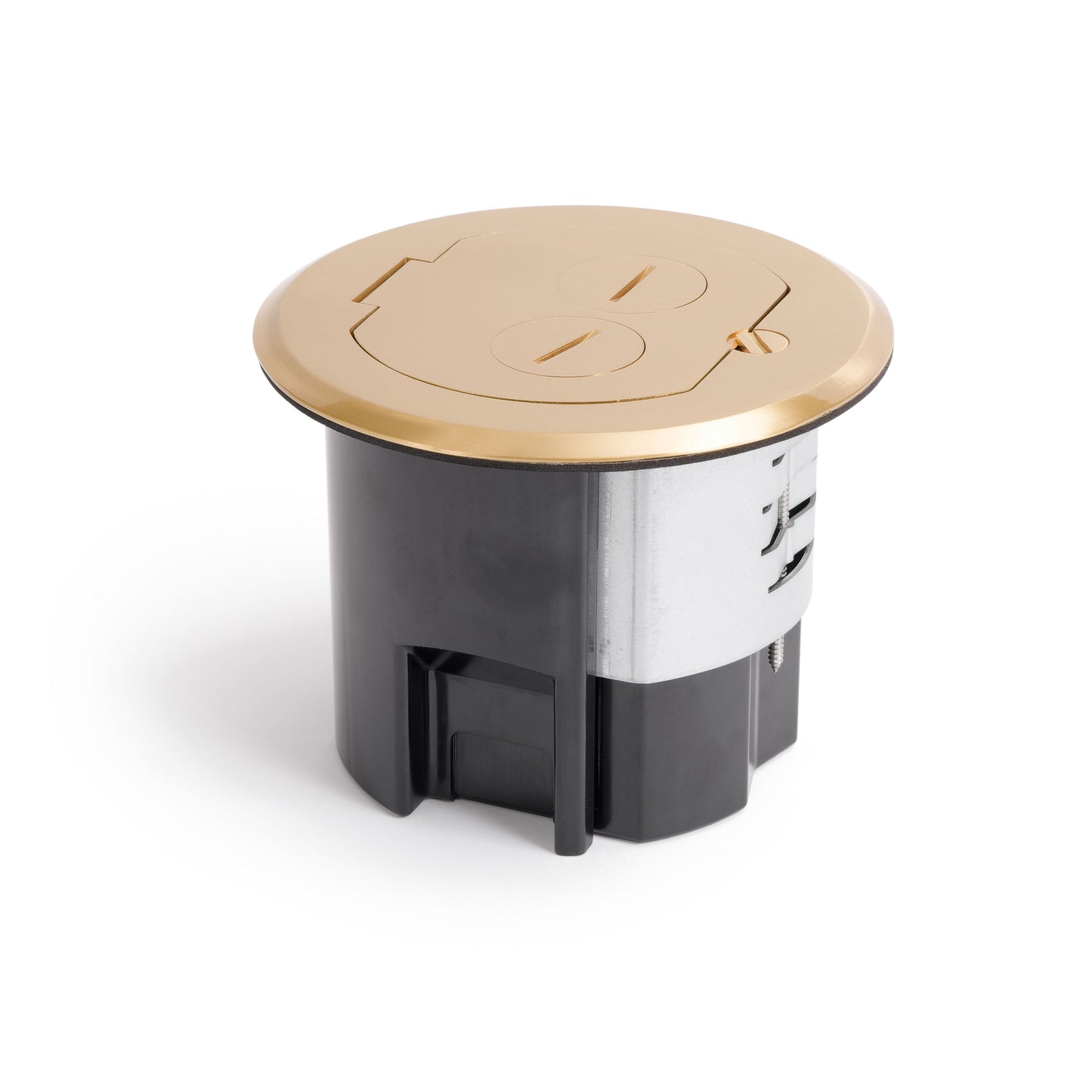 Lew Electric RRFB-B Brass recessed floor box