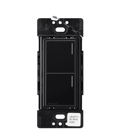 Lutron Sunnata Sunnata 2-button keypad in Black