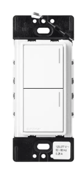Lutron Sunnata Sunnata 2-button keypad in Brilliant White