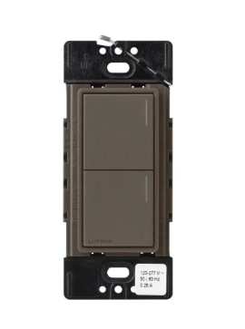 Lutron Sunnata Sunnata 2-button keypad in Truffle