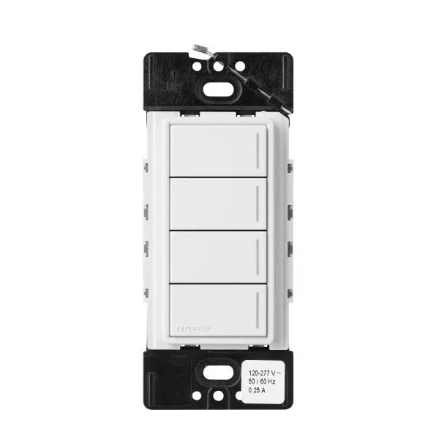 Lutron Sunnata Sunnata 4-button keypad in Snow White