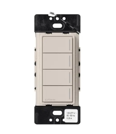 Lutron Sunnata Sunnata 4-button keypad in Taupe