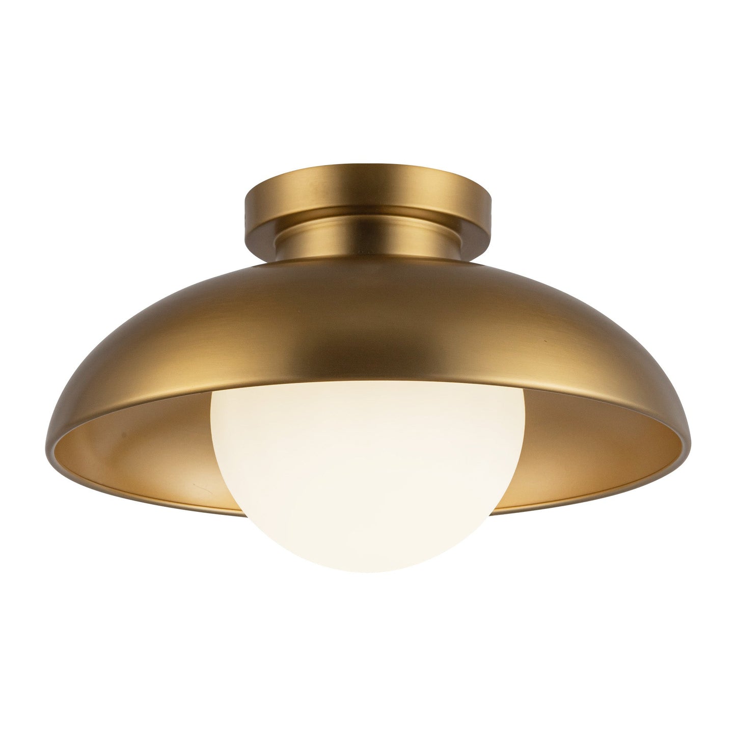 Alora Mood Rubio aged gold flush mount FM522012AGOP