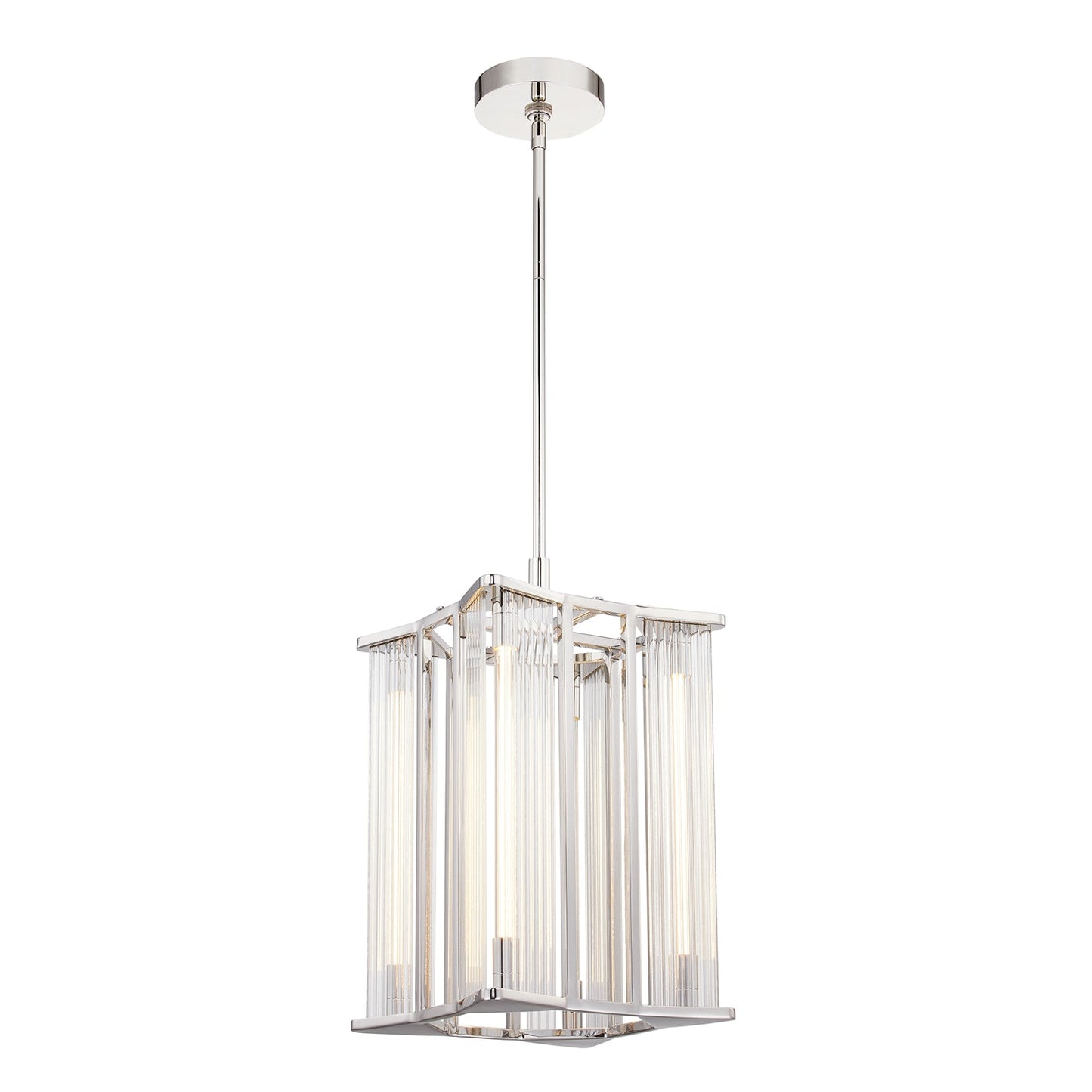 Alora Sabre polished nickel pendant PD339415PNCR