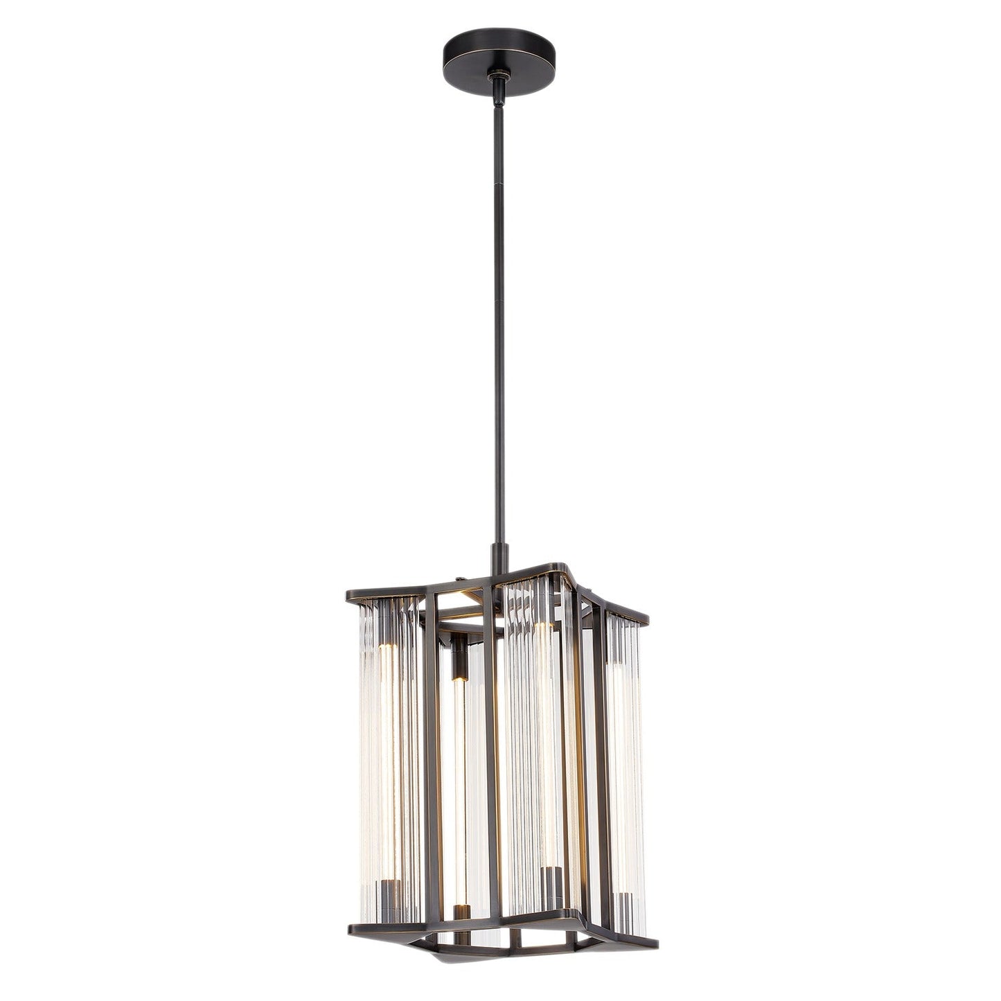 Alora Sabre ribbed glass pendant PD339415UBCR