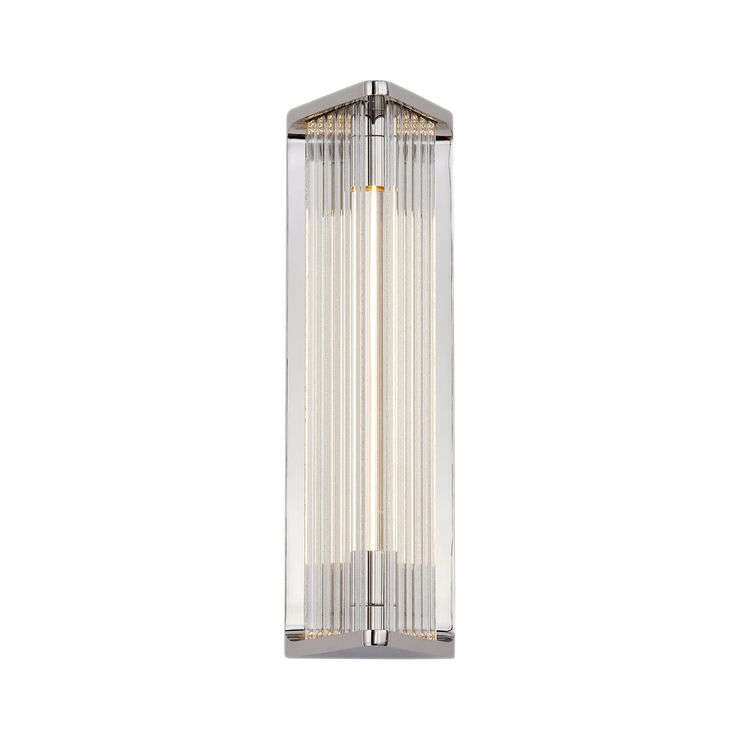 Alora Sabre polished nickel vanity light WV339112PNCR