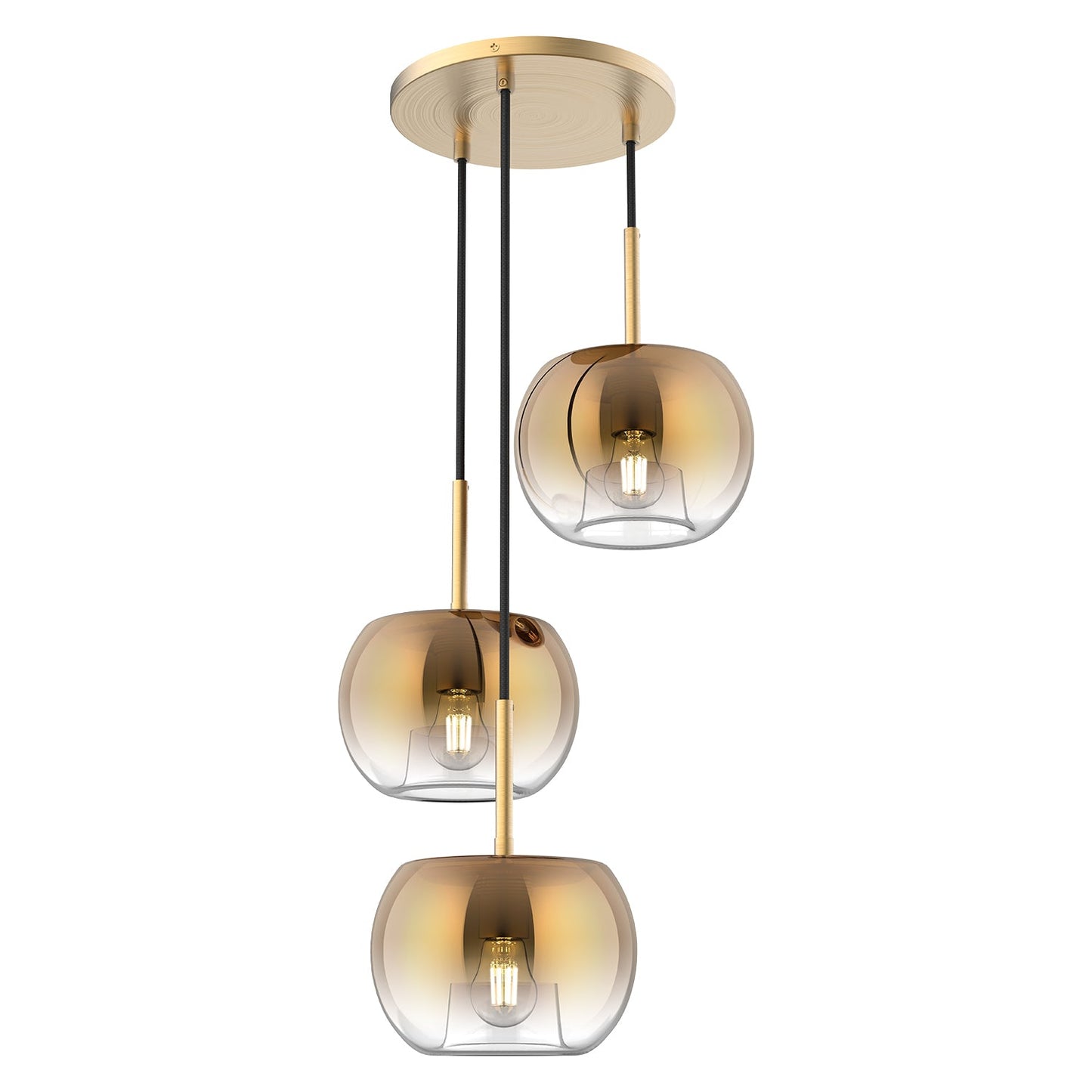 Kuzco Samar brushed gold chandelier CH57514-BG/CP