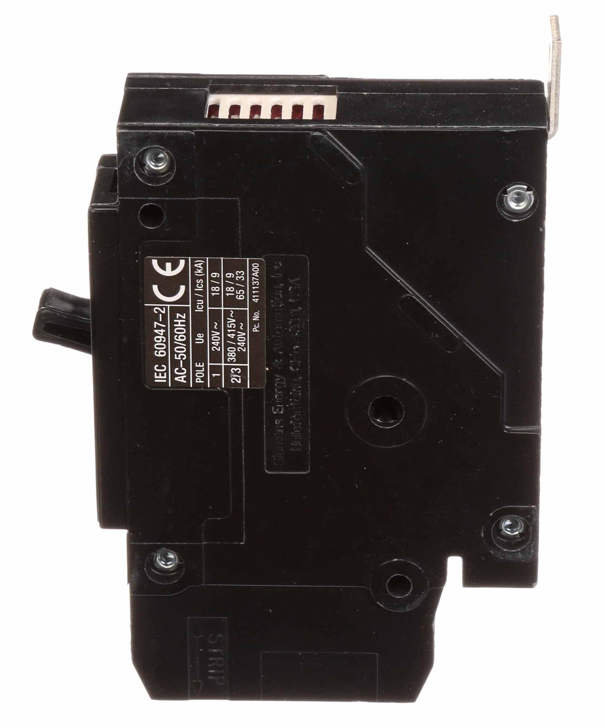 Siemens 20 Amp 1 Pole 277VAC Thermal Magnetic Circuit Breaker BQD Frame Bolt-On