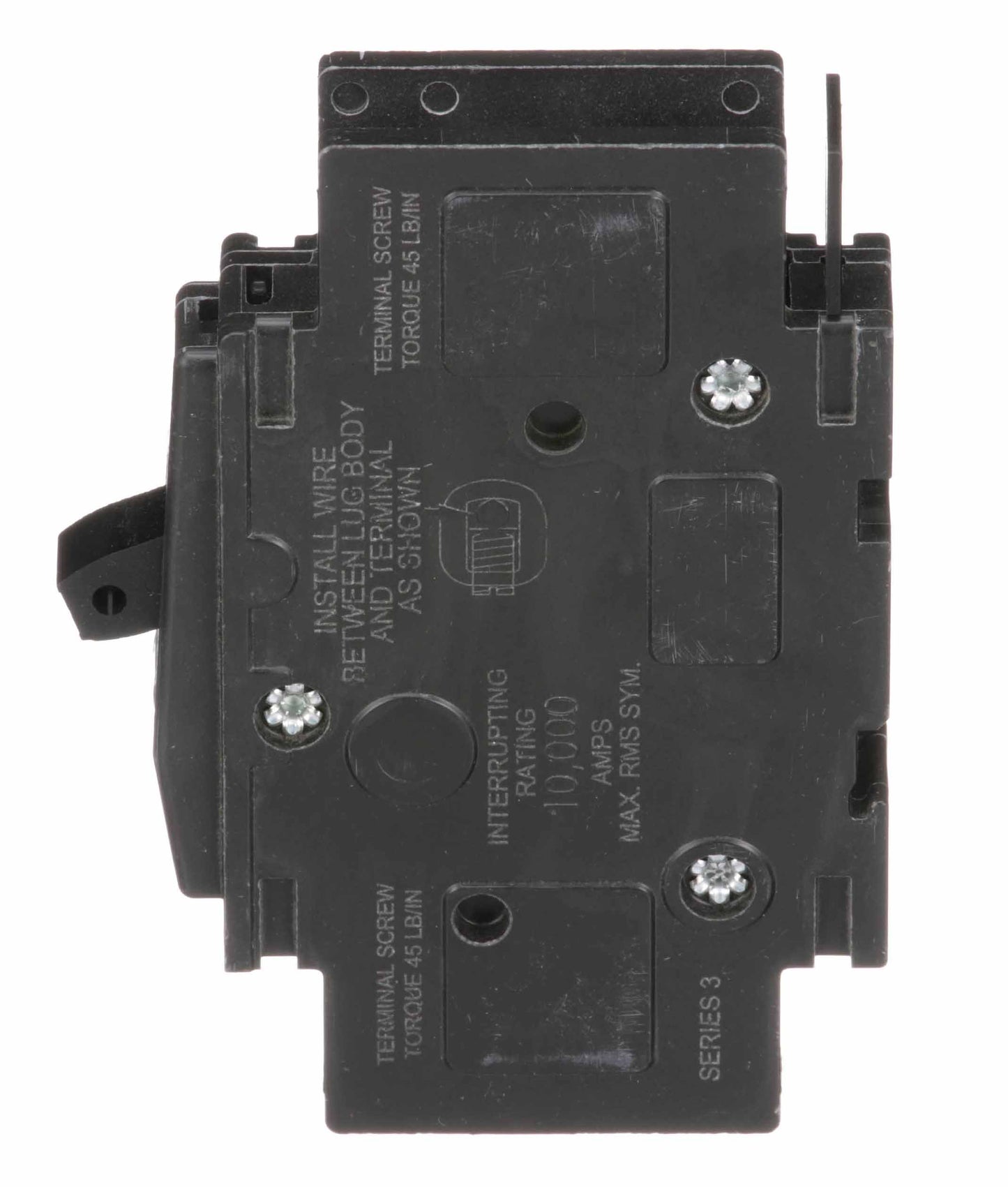 Square D 10 Amp 1 Pole Miniature Circuit Breaker 120/240VAC 10kA QOU Series
