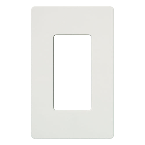 Lutron Claro 1-gang wall plate in Snow White