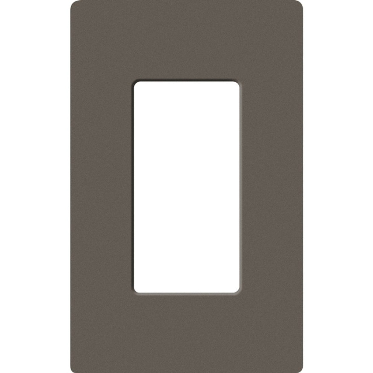 Lutron Claro 1-gang wall plate in Truffle