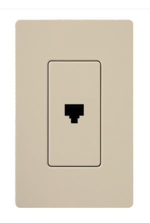 Lutron Claro wall plate in Taupe
