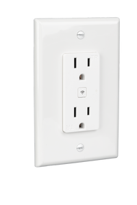 Spektrum+ 2 Socket Smart Outlet - American Lighting SPKPL-OUTLETW-2S-WH