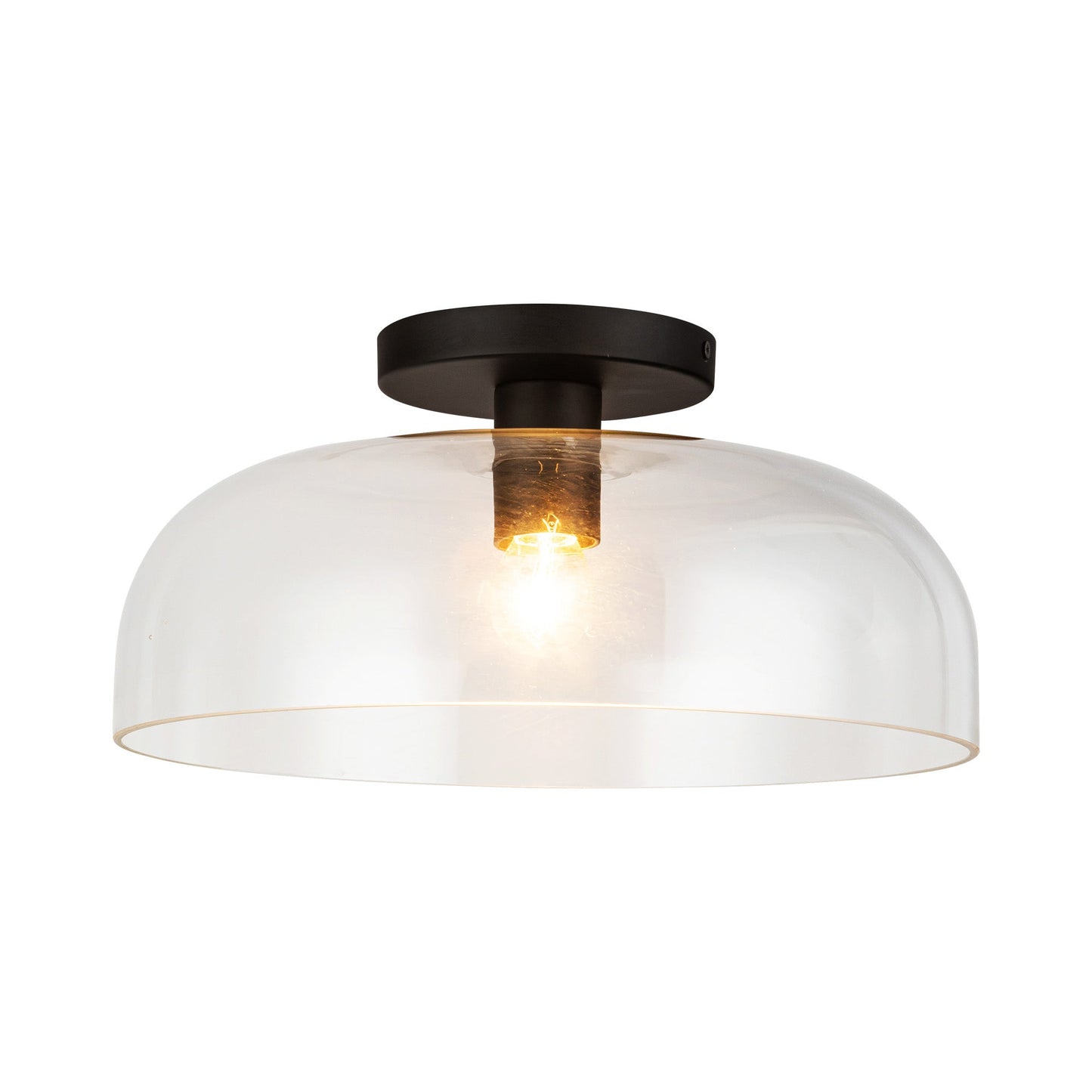 Alora Mood Sylvia matte black semi-flush mount SF515712MBCL