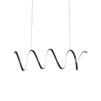 Kuzco Synergy black linear pendant LP93742-BK