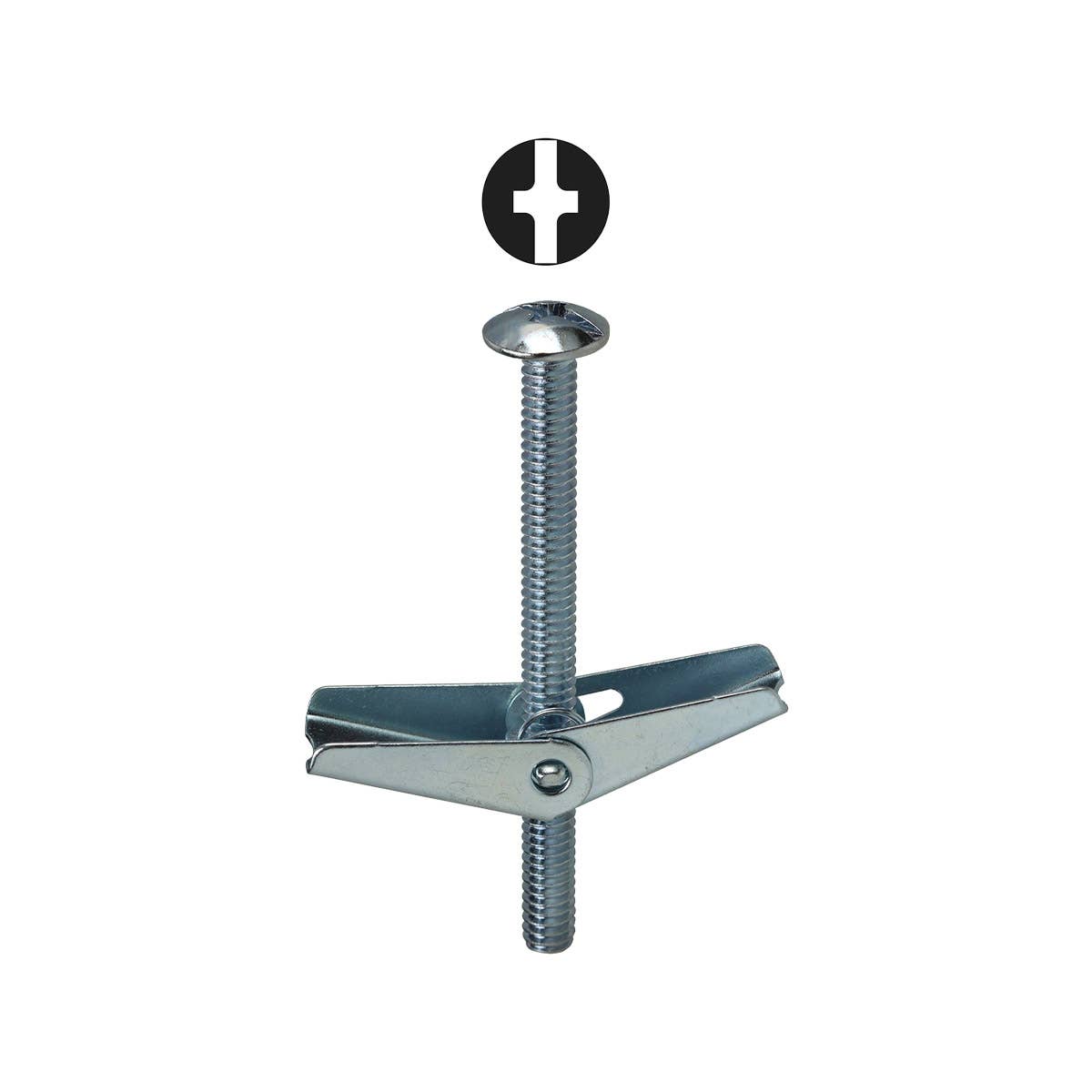 Dottie TBC83 Dottie 1/8 in x 3 in Phillips/Slotted Mushroom Head Toggle Bolt TBC83