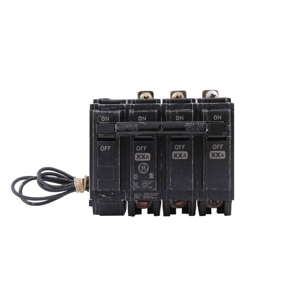 General Electric 60 Amp 240V 3 Pole THQB Frame Thermal Magnetic Circuit Breaker with Shunt Trip