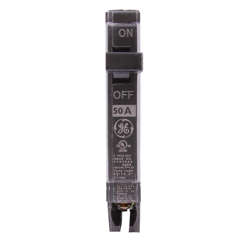 General Electric 50 Amp 1 Pole 120/240V Q-Line Plug-In Circuit Breaker 10kAIC