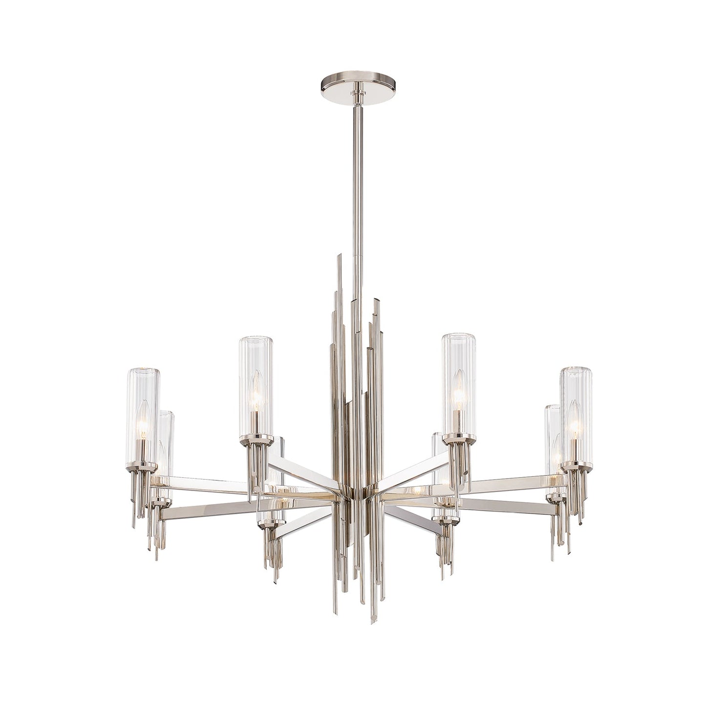 Alora Torres polished nickel chandelier CH335836PNCR