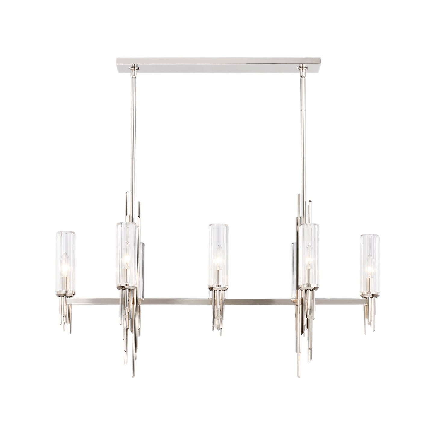 Alora Torres polished nickel linear pendant LP335838PNCR