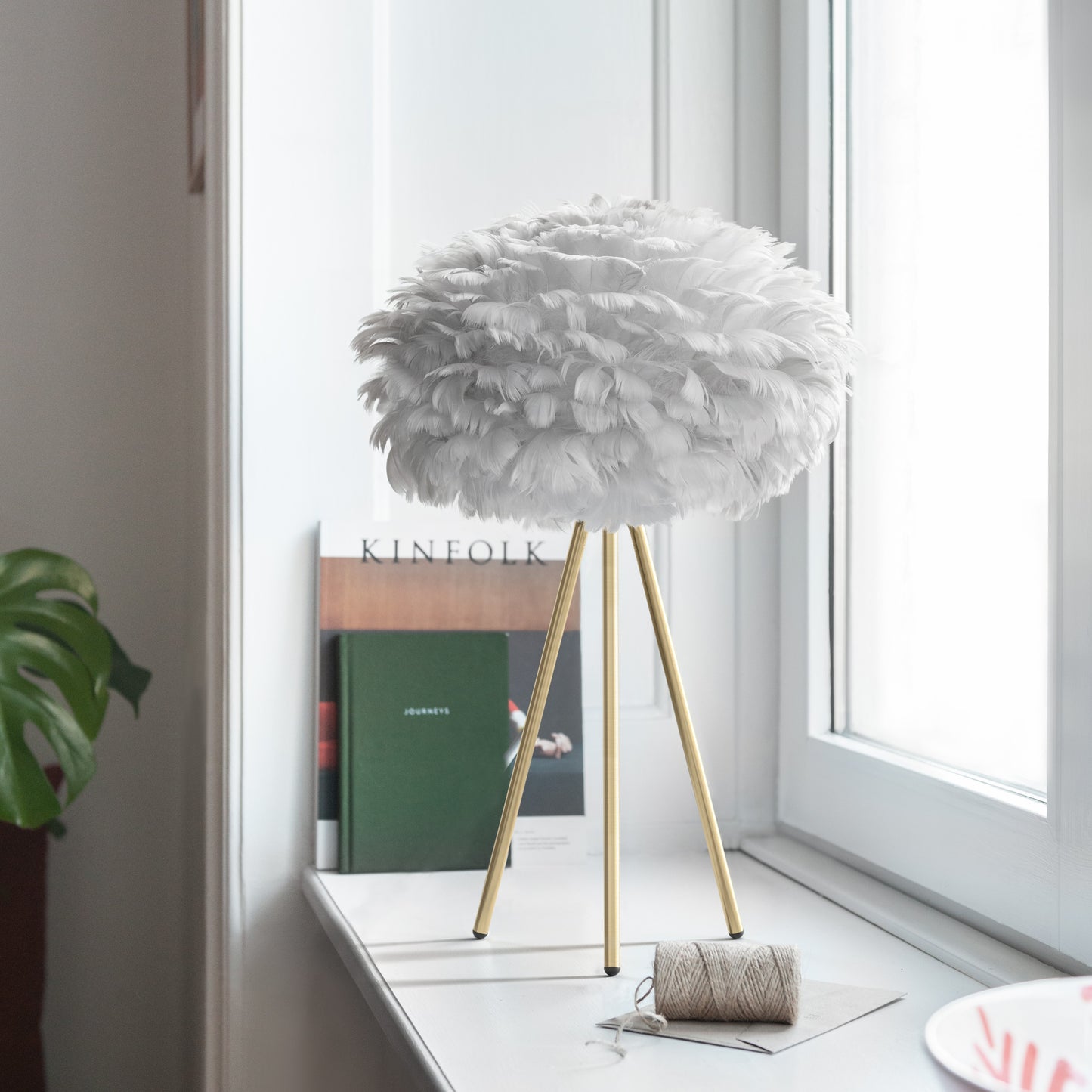UMAGE Eos Mini Grey Replacement Shade — styled interior view 4